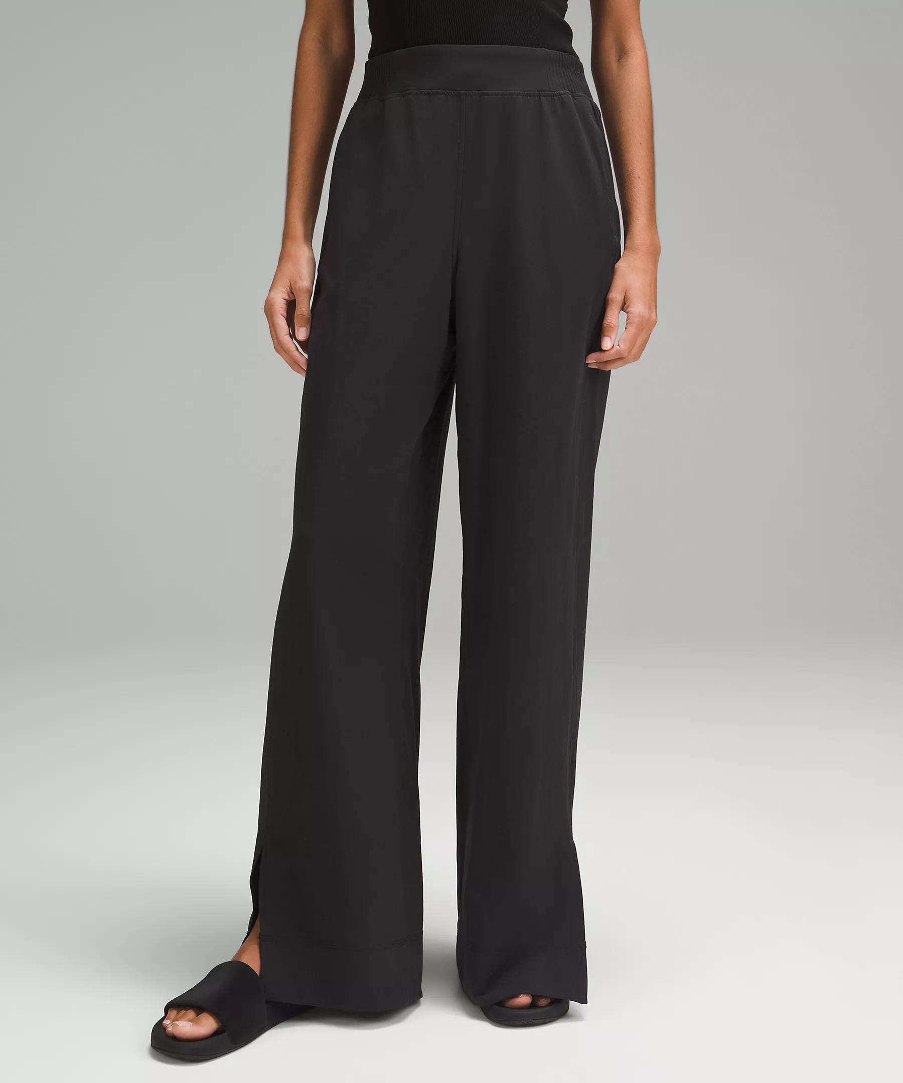 Stretch Woven Wide-Leg High-Rise Pant | Lululemon (US)