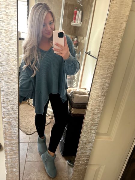 Loving my new boots from one of my best friends! The color is perfect, but the comfort and coziness is even better!! Love how well they match my shirt too!😉 And you can get them both at the same place!! 

#LTKshoecrush #LTKstyletip #LTKSeasonal