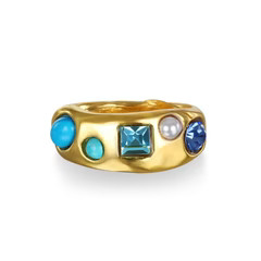 Rococo Gem Ring - Turquoise | Sequin