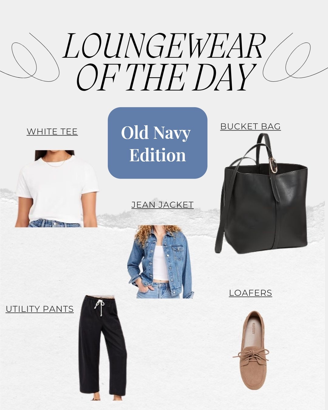 Comfort but make it polished 🤍 Today’s loungewear look is entirely Old Navy and perfect for coffee runs, school drop-offs, or casual Fridays. A classic white tee, denim jacket, relaxed utility pants, and neutral loafers — effortless and budget-friendly. Shop the full outfit linked.


#LTKootd #LTKmomlife #LTKOver40