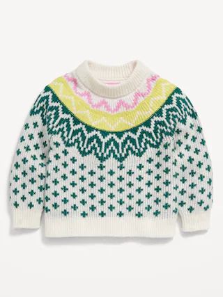 Cozy Fair Isle Pullover Sweater for Toddler Girls | Old Navy (CA)