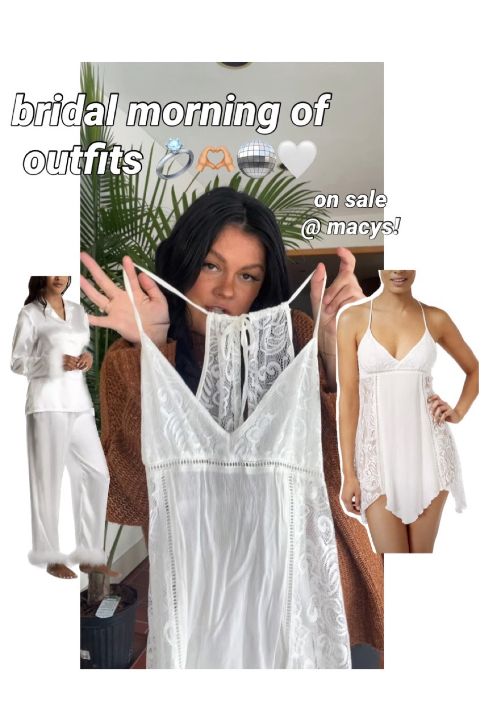 the cutest feather fringe bridal pajamas and lacy night gown!! 

#LTKFind #LTKsalealert #LTKwedding