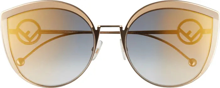58mm Metal Butterfly Sunglasses | Nordstrom Rack
