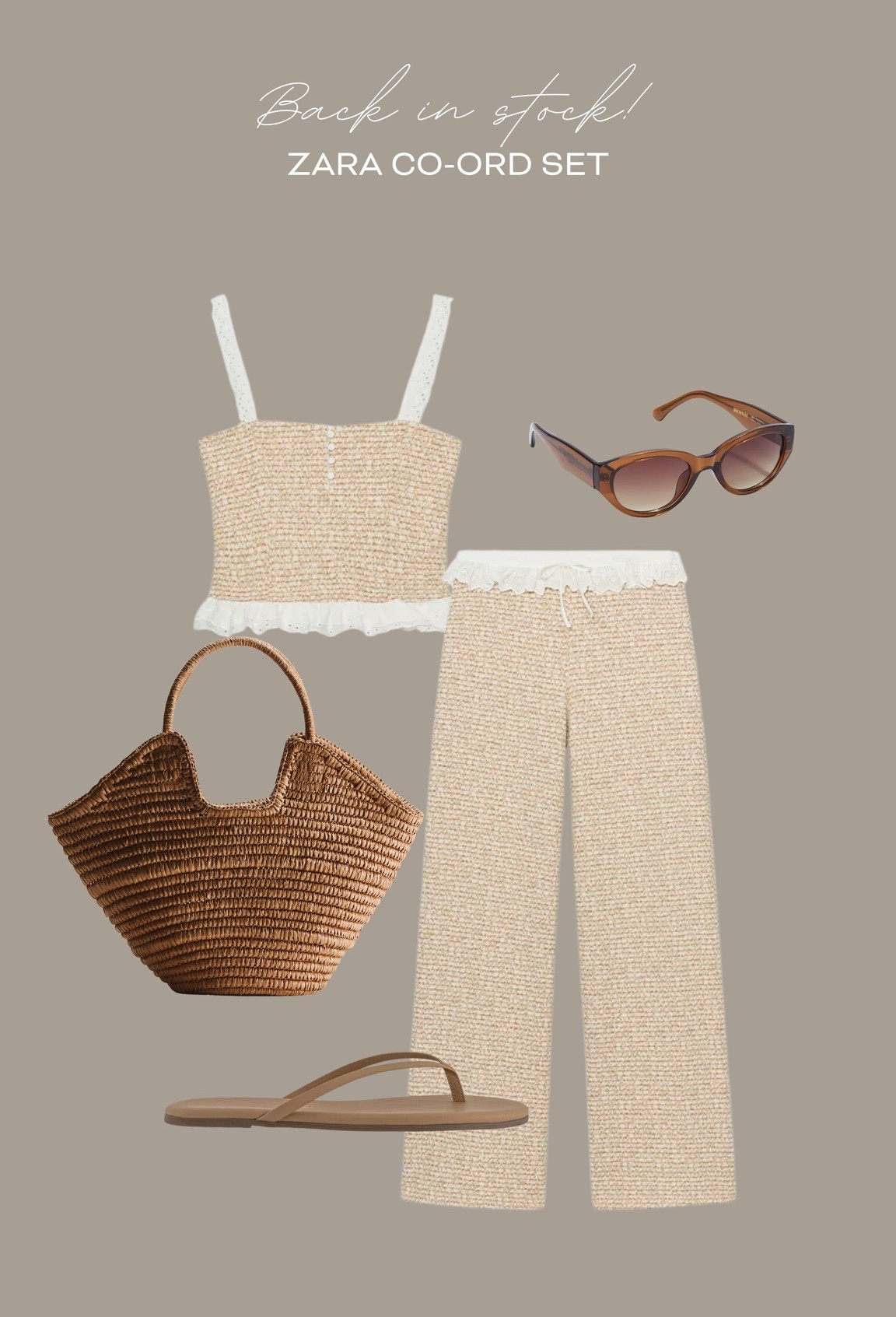 This gorgeous Zara coord set is back in stock!☀️

#LTKsummer