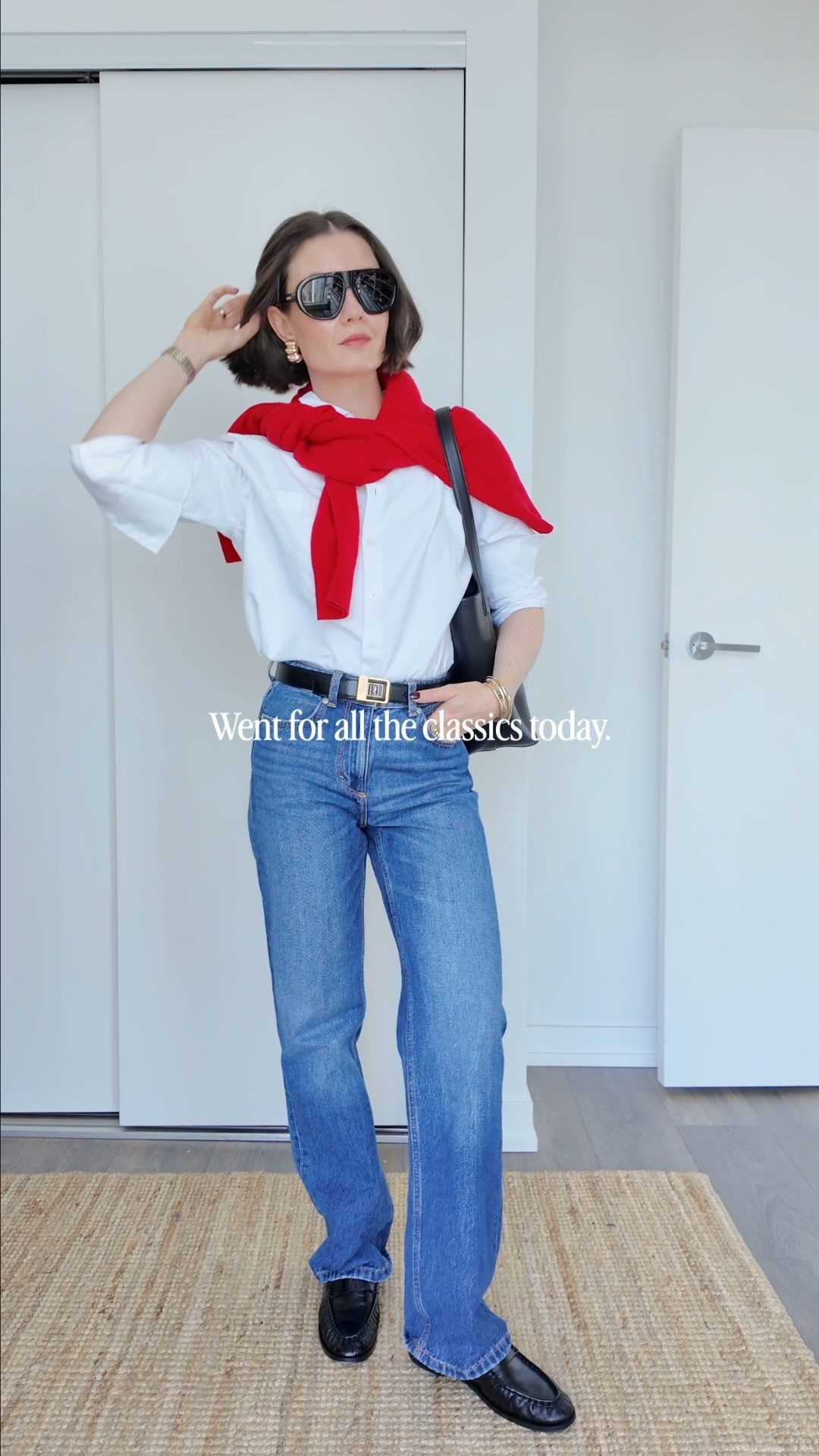 There’s a reason why the classics always work!

Shirt size S
Jeans size 25
Loafers tts
Bucket bag size Small
Red cashmere size XS

@Quince @Aritzia

#LTKfall #LTKcanada