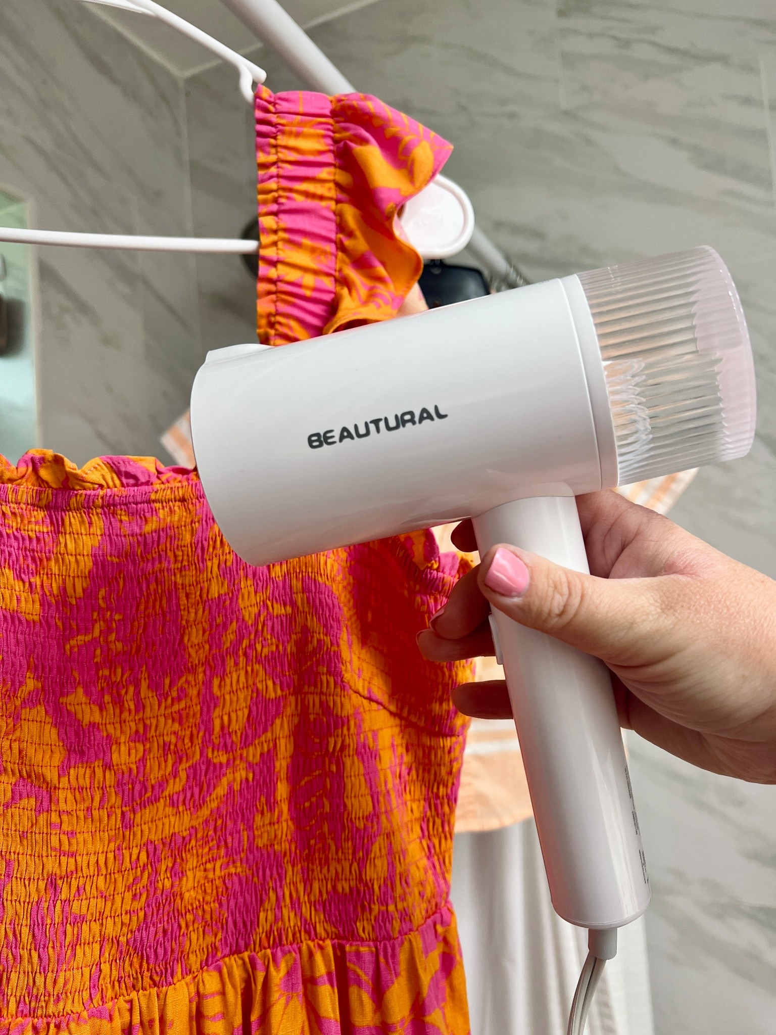 Love this travel steamer it's foldable and has insane amount of power. Makes steaming dresses quick and easy. It's my Tavel packing essential now. 

#LTKHome #LTKSaleAlert #LTKTravel