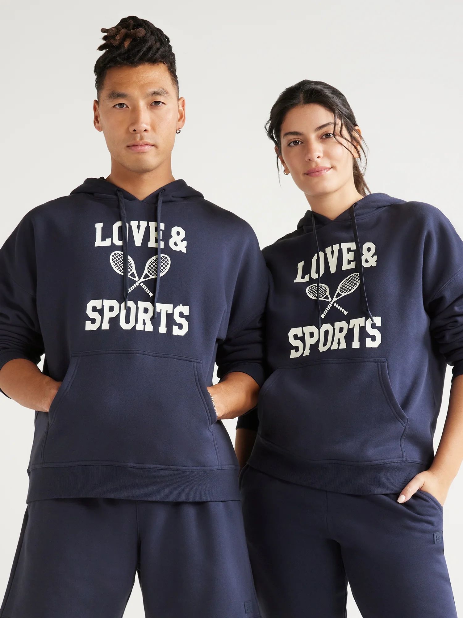 Love & Sports All Gender Pullover Graphic Hoodie, S-XXXL | Walmart (US)
