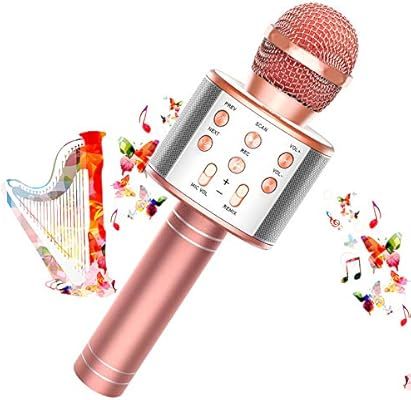 Toy'n Karaoke Microphone for Kids, 3 in 1 Wireless Portable Handheld Mic Karaoke Machine for Chri... | Amazon (US)