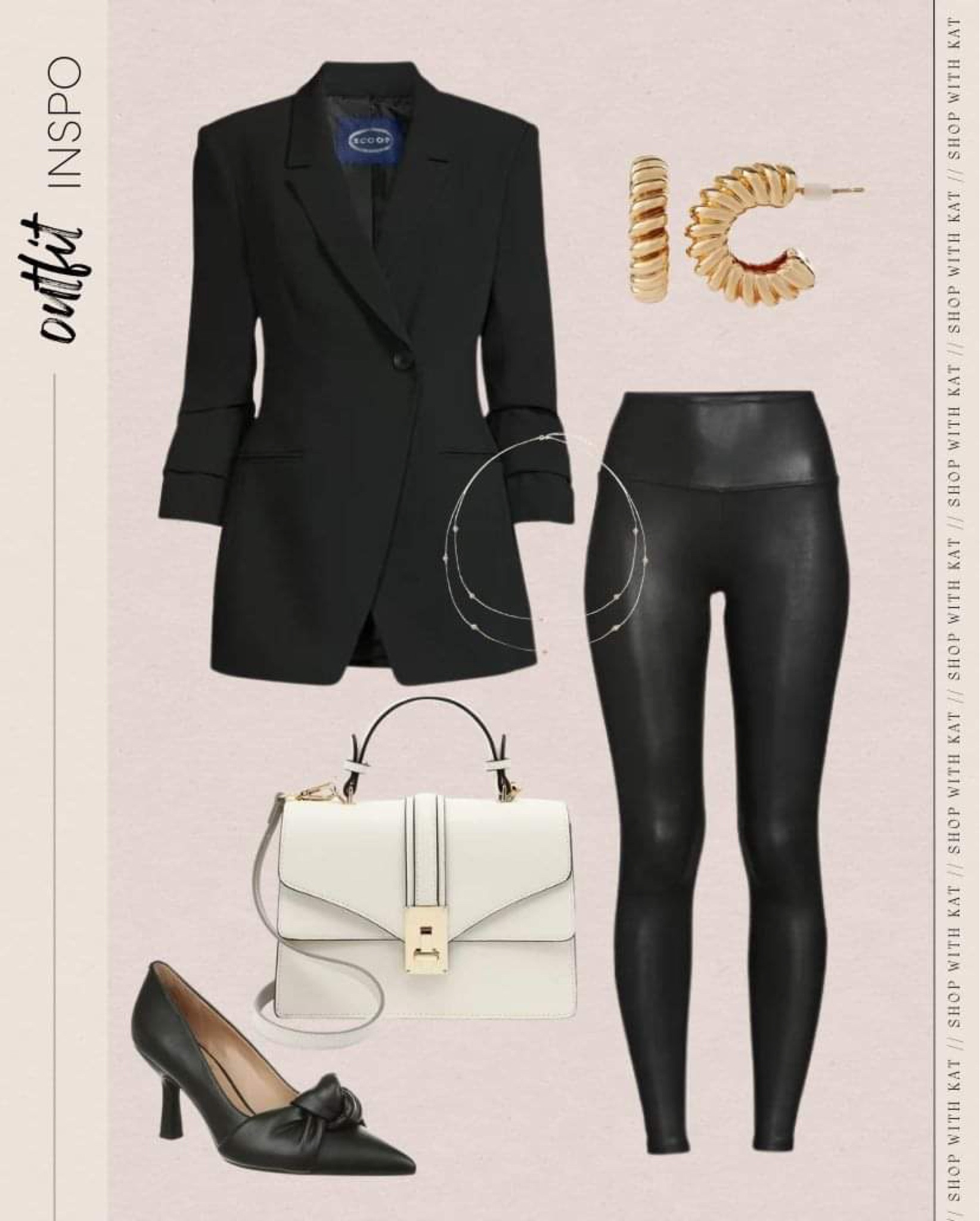 Black leggings Handbag Necklace Earrings Shoes Fashion

#LTKstyletip #LTKFind #LTKunder100