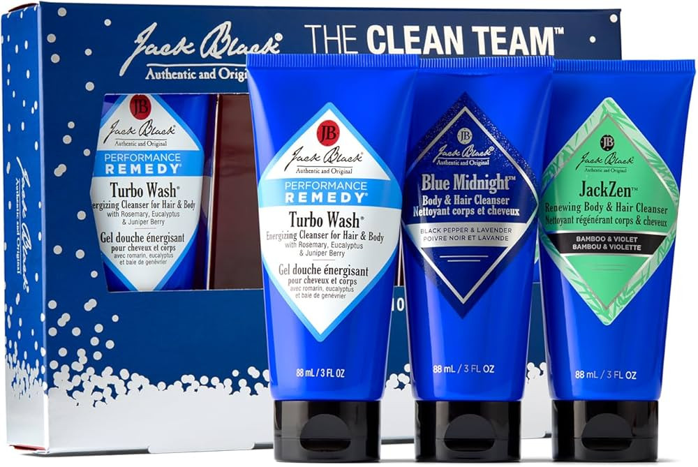 Jack Black Turbo Wash Energizing Cleanser for Hair & Body - Mens Body Wash Pump, Mens Shampoo and... | Amazon (US)