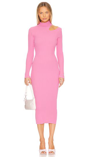 Ainsley Midi Dress in Candy Pink | Revolve Clothing (Global)