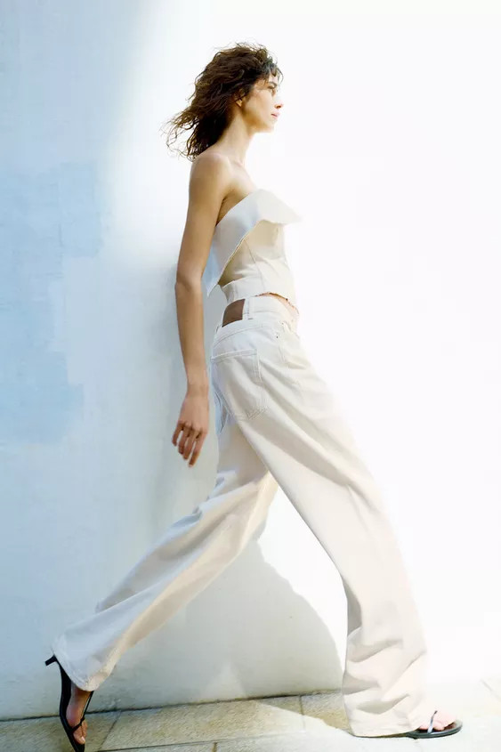 ZW COLLECTION BARREL HIGH WAIST JEANS | Zara US