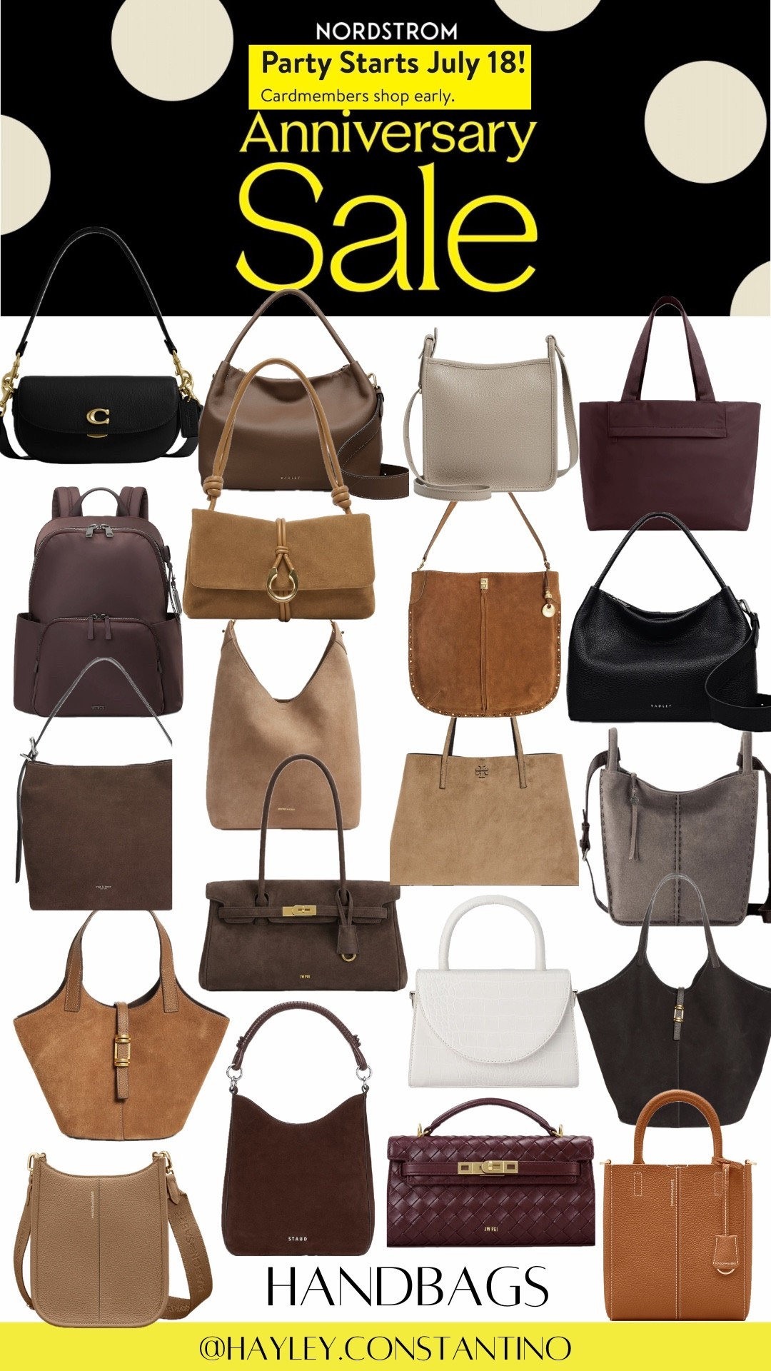 Get ready, because the **sale of the year** is almost here and your cart deserves a glow-up 💅

🛍️ How to Prep for the Nordstrom Anniversary Sale

* **Preview & save NOW**: Build your wishlist/cart early so you can check out FAST before styles disappear.
* **Set your alarm (this part matters!)** ⏰

 📅 When You Can Shop (by status)

* **Icons**: July 14–17
* **Ambassadors**: July 15–17
* **Influencers**: July 16–17
* **Everyone (public access)**: July 18 – August 9

👉 Translation: if you’ve got early access… this is your Super Bowl. The best bags *will* sell out before July 18.

👜 Neutral Handbag Edit

**1. Everyday Carryalls & Totes**
💰 *Sale styles (prices vary)*
Chic, roomy, and made to keep up with your day.

* Wear them: work, travel, errands, everyday life
* Style vibe: polished, minimal, effortlessly luxe

**2. Crossbodies & Shoulder Bags**
💰 *Closet staple energy*
Hands-free, versatile, and perfect for on-the-go.

* Wear them: coffee runs, date nights, weekend outings
* Style vibe: timeless neutrals with elevated details

💁‍♀️ Final Thoughts

If you love a bag that goes with *everything*… this is your moment. Neutral, versatile, and on repeat year-round.

So go ahead—**build that cart, know your date, and get ready to checkout like the effortlessly chic handbag queen you are** 🛒✨

#LTKWorkwear #LTKSaleAlert #LTKOver40