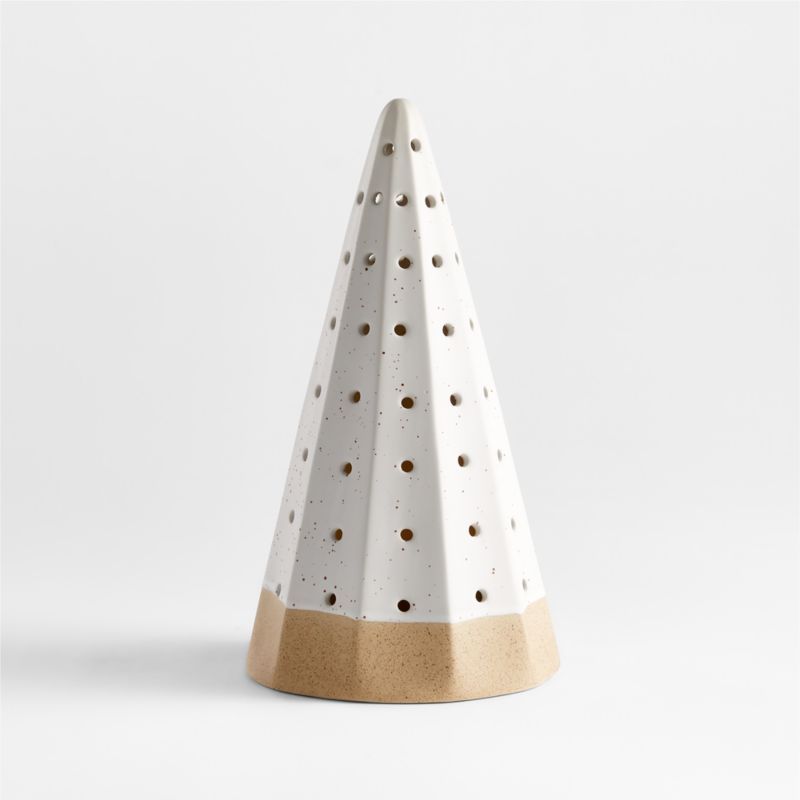 Led 12" White Ceramic Tree + Reviews | Crate and Barrel | Crate & Barrel
