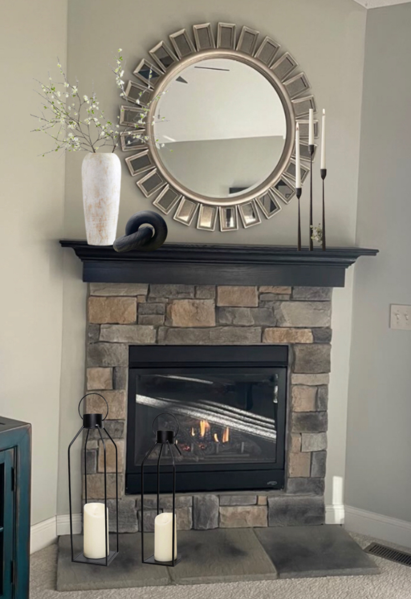 Helped style a mantle virtually for a follower.  Here are the items.

#LTKhome