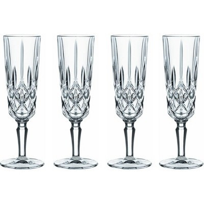 Nachtmann Noblesse Champagne Glasses, Set of 4, Made of Fine Crystal Glass, 5.4-Ounces, Clear | Target