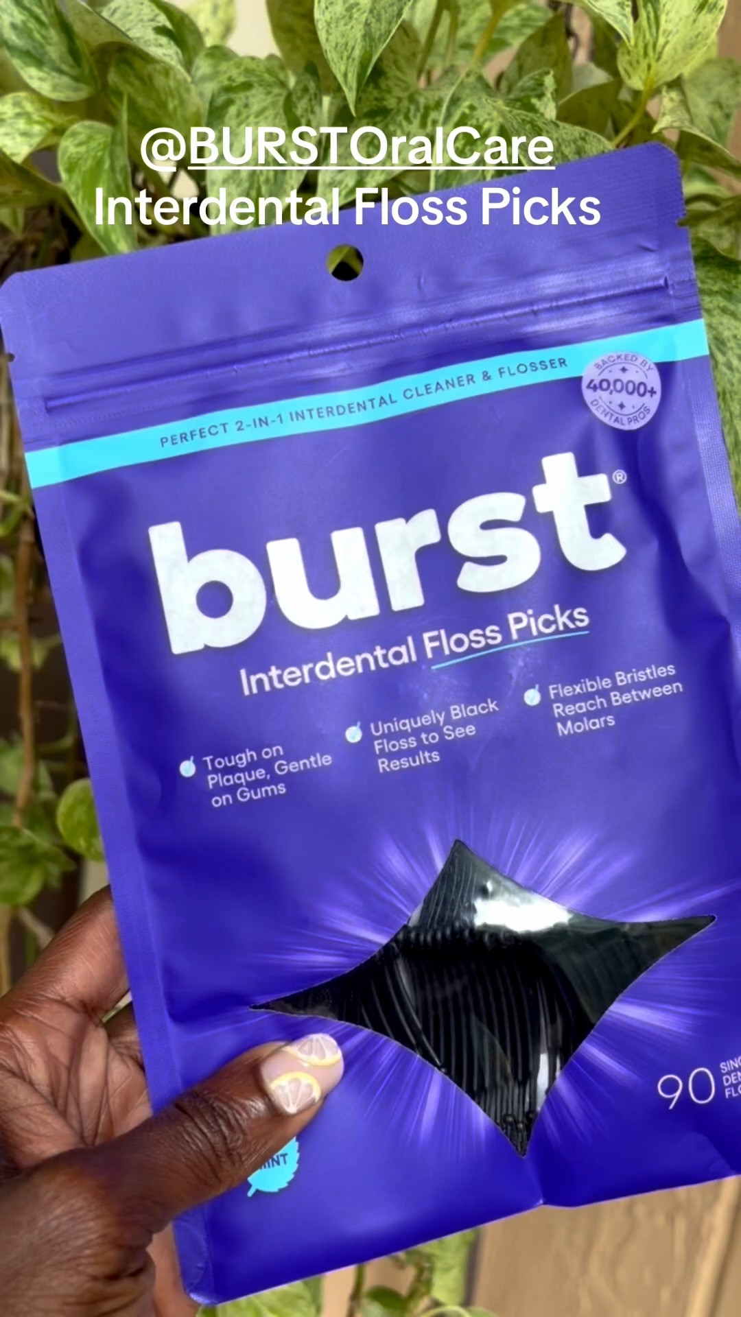 Your floss game changes when your floss pick actually does more than floss 👀 These interdental picks from BURST have that fresh mint flavor, the signature black floss, and a flexible gum stimulator tip that helps massage and stimulate the gums while cleaning between teeth. One tool doing the absolute most for healthier teeth and gums 🖤✨ Oral care lovers… this is a good one.

#BurstOralCare #InterdentalBrush #HealthyGums #OralCareRoutine

#LTKselfcare #LTKOver40 #LTKmorningroutine