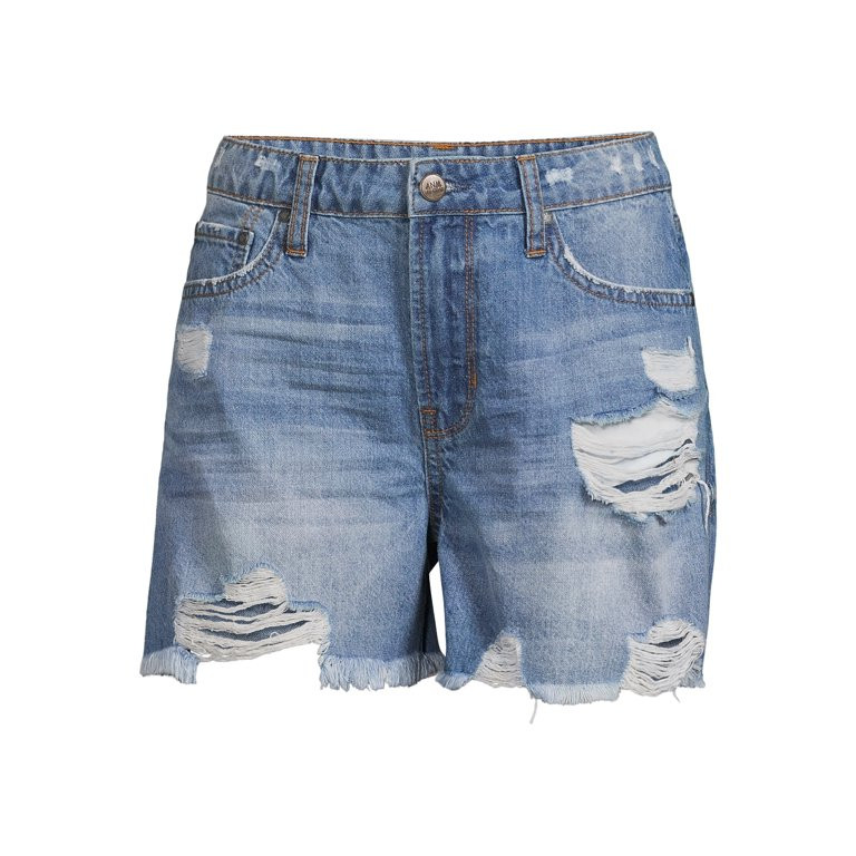Vanilla Star Women's Junior 90's Boyfriend Jean Shorts - Walmart.com | Walmart (US)