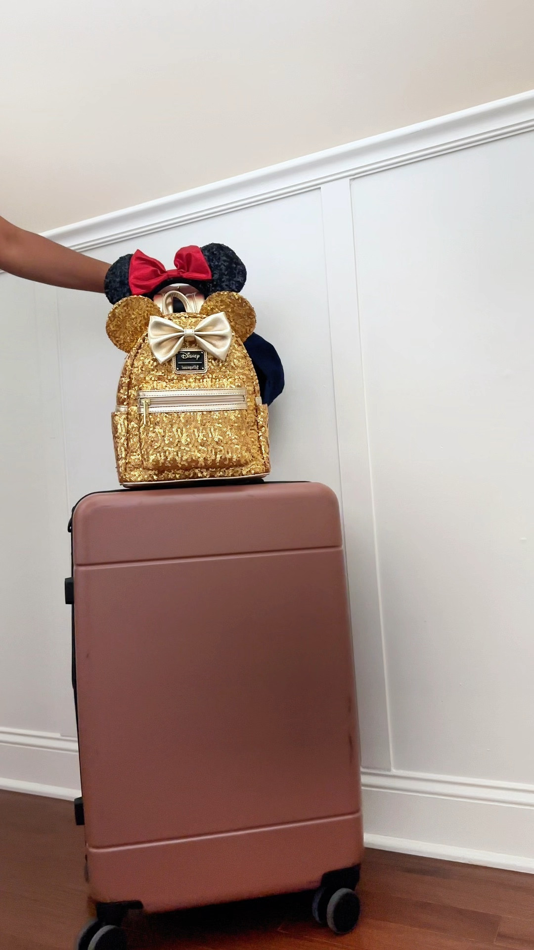Loungefly, suitcase, Calpak, Mickey, ears, Minnie ears, Disney, Disney outfits, travel day, essentials, Disney essentials

#LTKItBag #LTKTravel #LTKStyleTip
