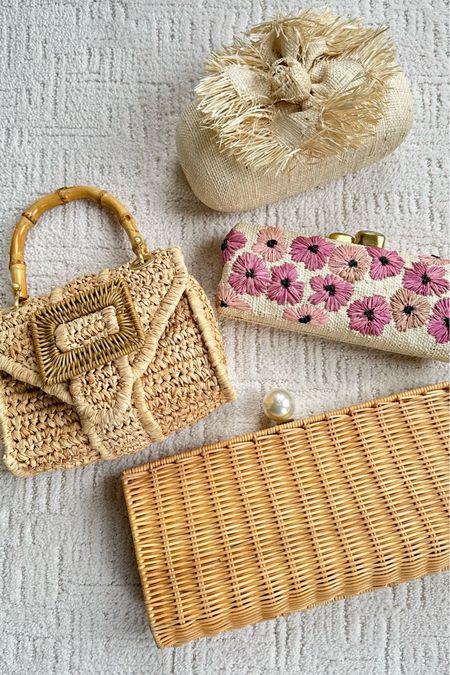 Pamela Munson favorites Raffia handbags Embroidered floral clutch Aerin Lauder Wicker clutch

#LTKFind #LTKitbag #LTKSeasonal