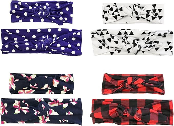 ALLYDREW Mommy & Me Headbands Matching Hair Bands for Mother & Child (set of 4), Hip | Amazon (US)
