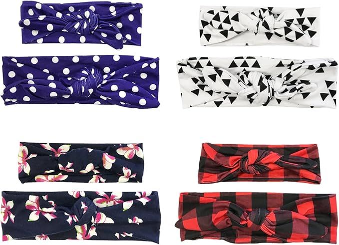 ALLYDREW Mommy & Me Headbands Matching Hair Bands for Mother & Child (set of 4), Hip | Amazon (US)