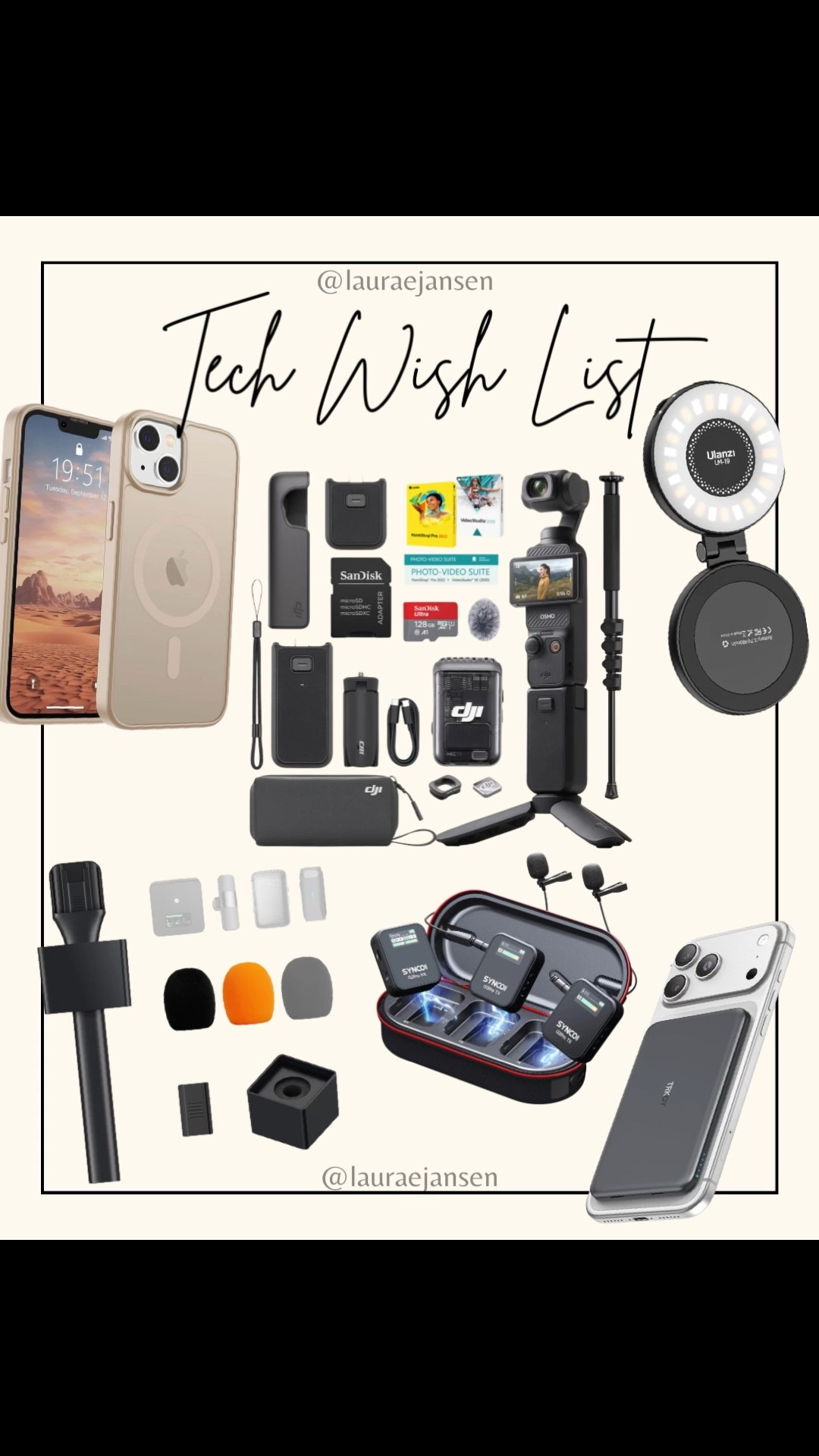 Travel tech equipment wish list

#LTKFindsUnder100 #LTKvlog #LTKTravel
