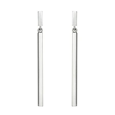 Sterling Silver Square Bar Dangle Earrings | Walmart (US)