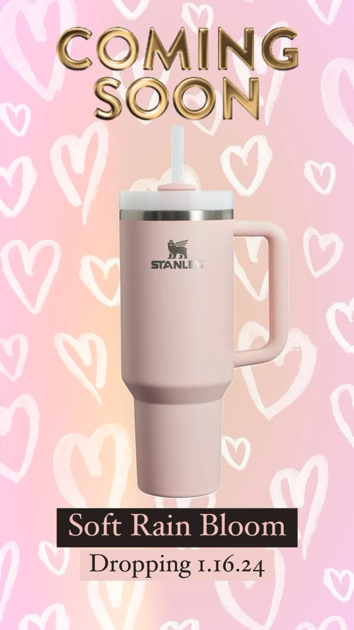 I know y’all love pink as much as I do so I thought this needed a post of its own!  This gorgeous new “Soft Rain Bloom” pink is coming on 1.16.24 along with a light blue and mint green for Spring!  Y’all there’s so many colors coming out I can’t keep up! 

* Stanley 40 oz Tumbler -  $45

#target #targetstyle #stanley #stanleycup #comingsoon #sneakpeek #valentines #valentine #valentinesday #reels #reelsinstagram #viral #viralreels #trending #babypink #pink #pinkaesthetic #heart #love #explore #explorepage #exploremore #foryou #foryoupage #fyp #fypシ #ltkunder50 #viralvideos #instagood #giftideas 

#LTKVideo #LTKfindsunder50 #LTKGiftGuide