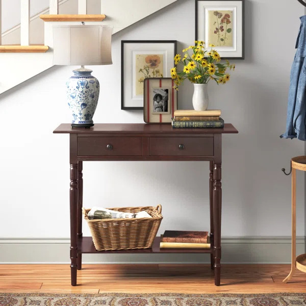 Tuoi 37.8" Solid Wood Console Table | Wayfair North America