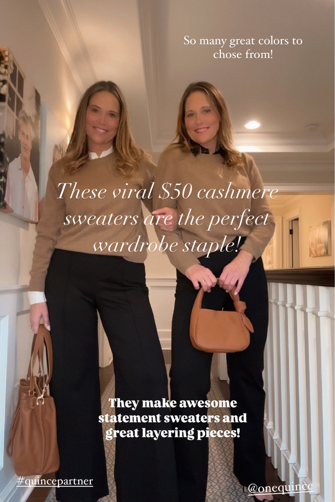 This viral under $50 sweater is incredible. Create minimalist chic without breaking the bank! All from Quince!  
#quincepartner #ltkit 
Don’t forget to follow us @tandttwintalk

#over50style #over40style #over30style #over60style #fashion #ootd #classicstyle #whattowear #howtostyle #midsizestyle #preppystyle #classicstyle #fashionfinds




#LTKOver40 #LTKWatchNow #LTKFindsUnder50