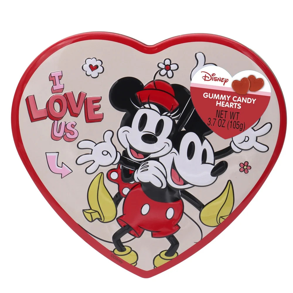 Frankford Mickey and Minnie Heart Tin with Gummies 3.7oz | Walmart (US)