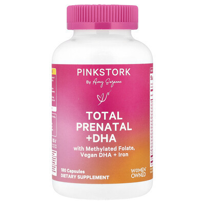 Pink Stork, Total Prenatal + DHA, 180 Capsules | iHerb