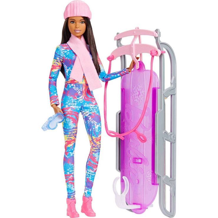 Barbie Winter Sports Sled Doll | Target