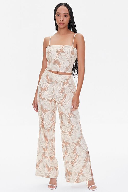 Tropical Leaf Print Pants | Forever 21 (US)