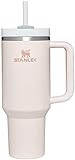 Stanley Quencher H2.0 FlowState Stainless Steel 40 oz Vacuum Insulated Tumbler with Lid and Straw for Water, Iced Tea or Coffee, Smoothie and More in Rose Quartz | Amazon (US)