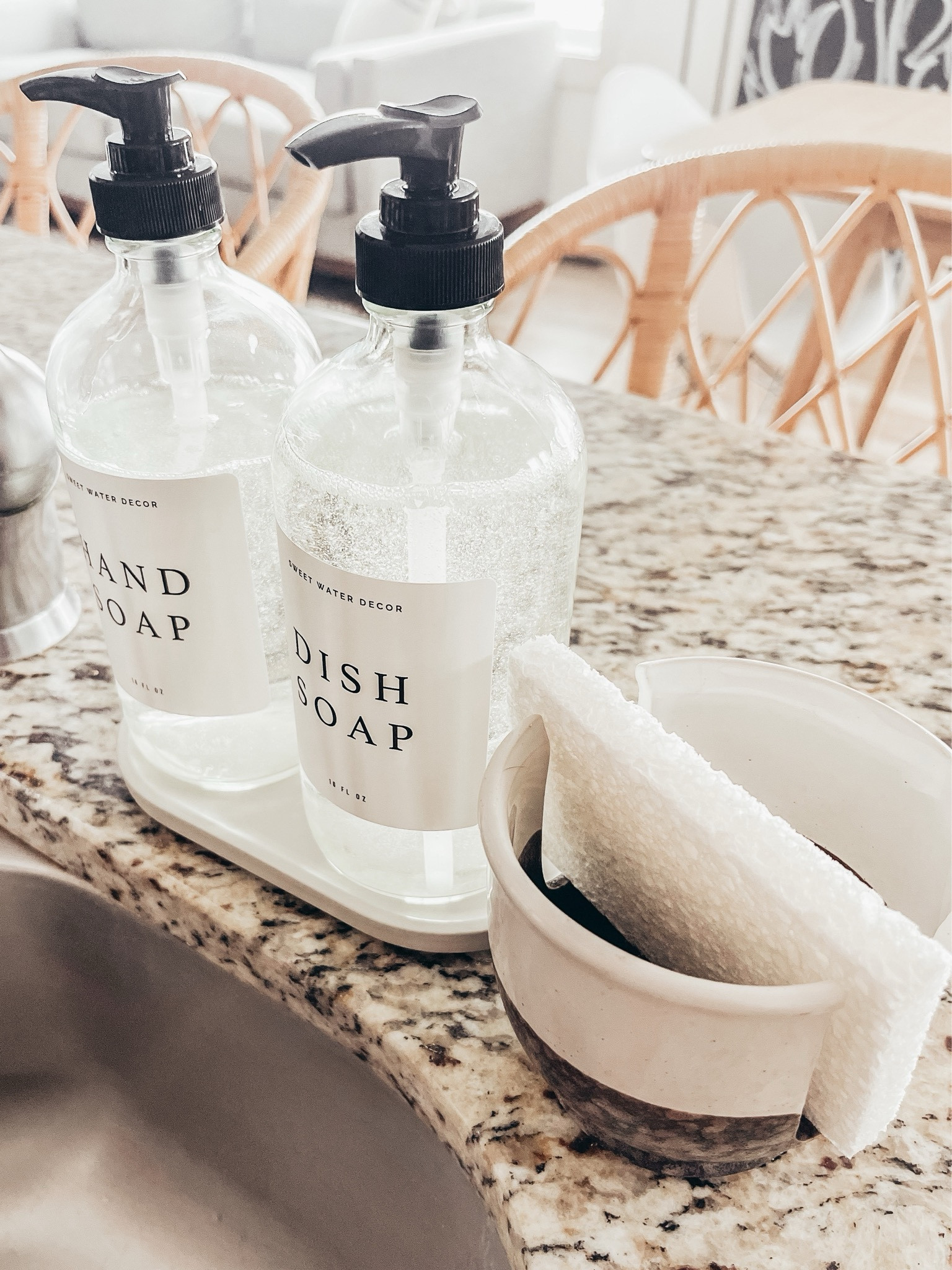 Etsy home decor!  Glass soap dispensers - sponge holder - sponge storage - soap tray

#LTKfindsunder50 #LTKhome