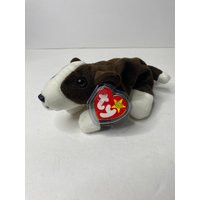 Ty Bruno The Bull Terrier Dog Beanie Baby Plush with Tags 8"" Long 1997 Stuffed Animal Toy | Etsy (US)