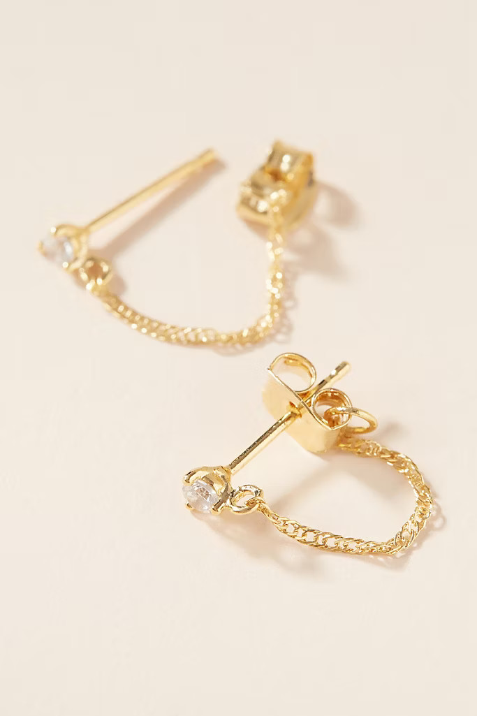 Josie Front-Back Hoop Earrings | Anthropologie (US)