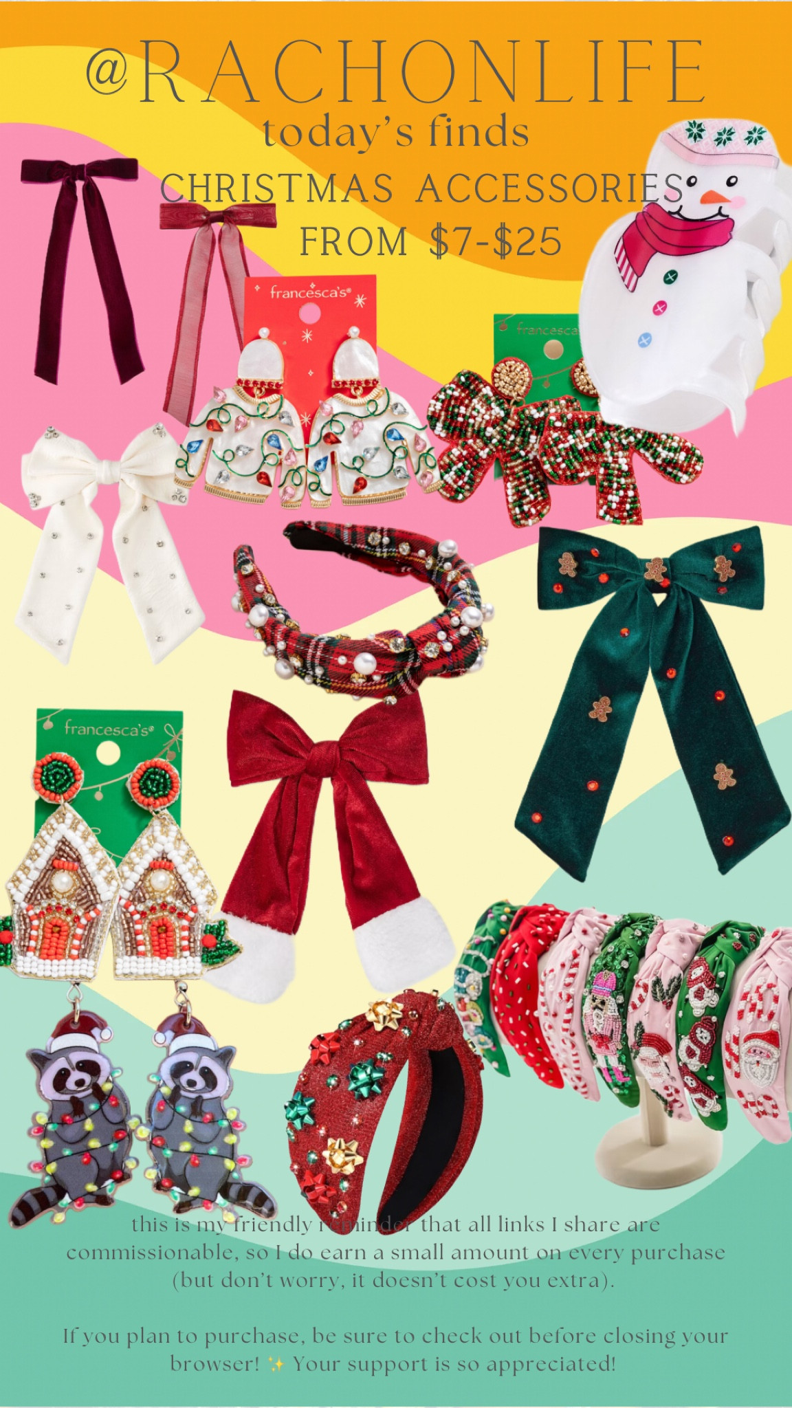 Fun Christmas accessories from $7-$25! 

#LTKFindsUnder50 #LTKSaleAlert #LTKGiftGuide