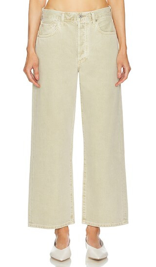 Pina Low Rise Baggy Crop in Alfalfa | Revolve Clothing (Global)
