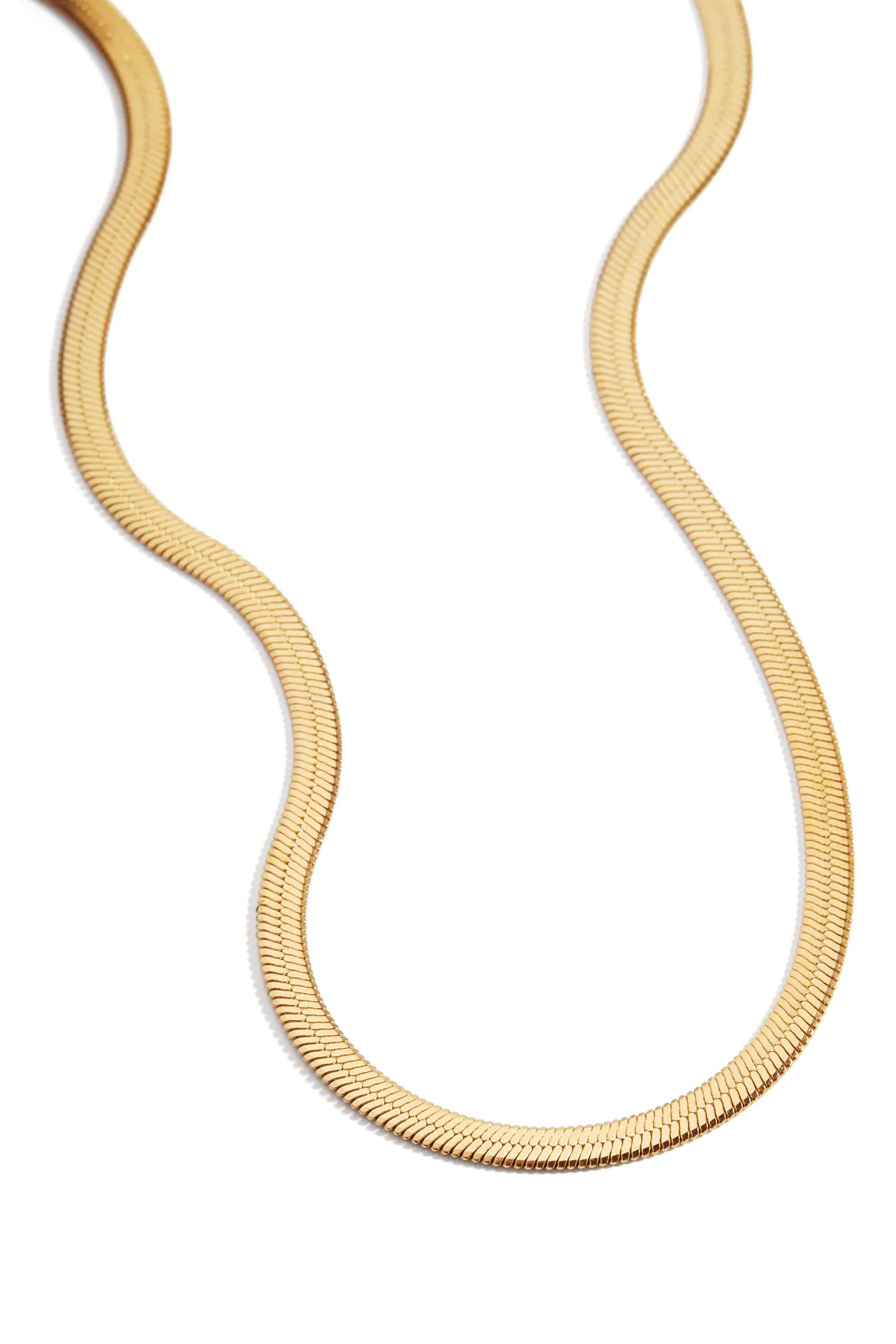 Mint & Lily Herringbone Gold Chain Necklace (Women) | Nordstrom | Nordstrom