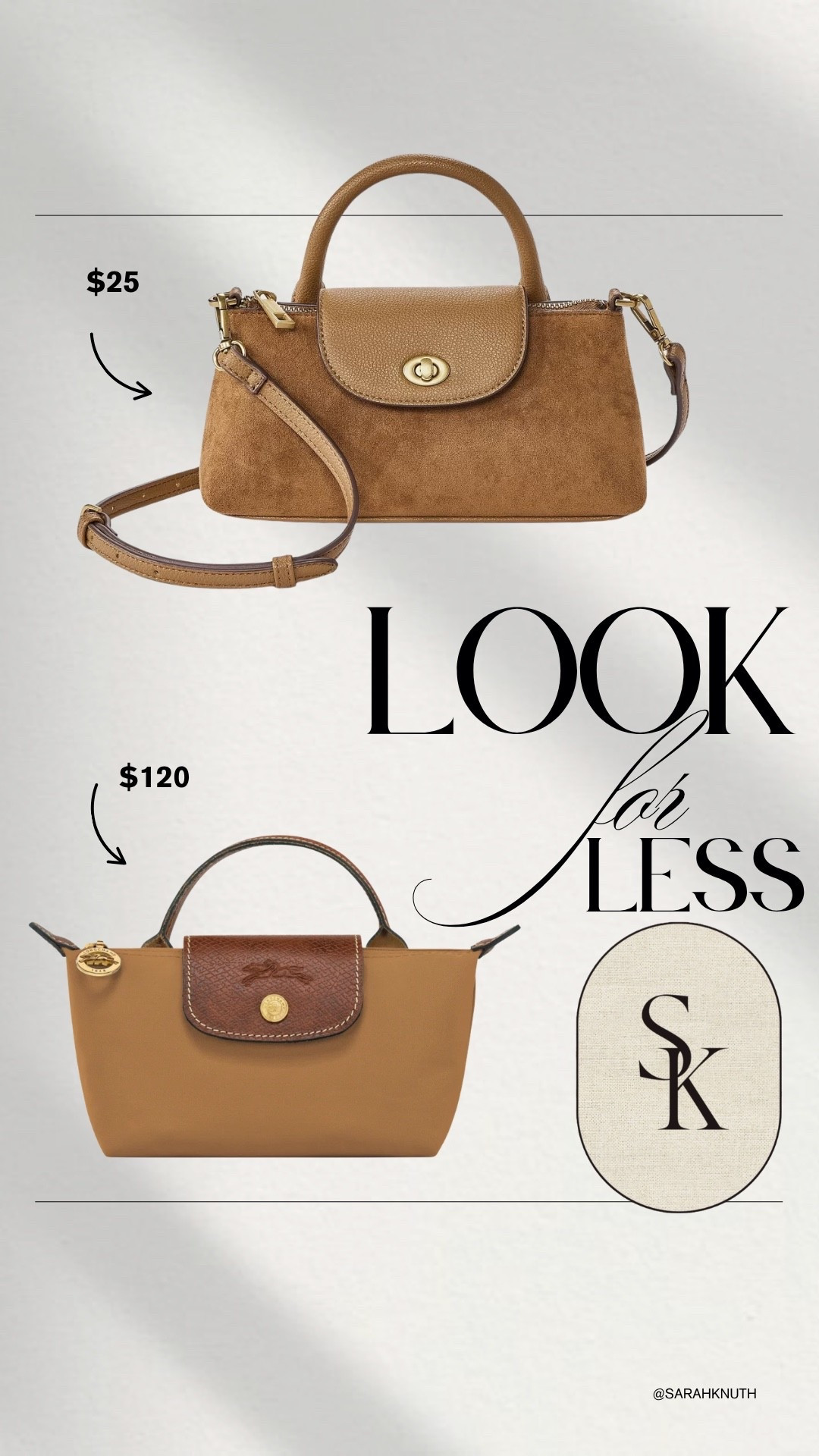 Fall bags, look for less