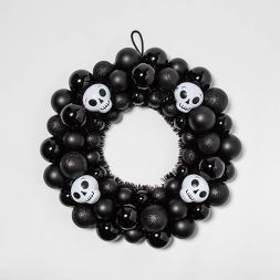 Skull Black and White Shatterproof Halloween Wreath - Hyde & EEK! Boutique™ | Target