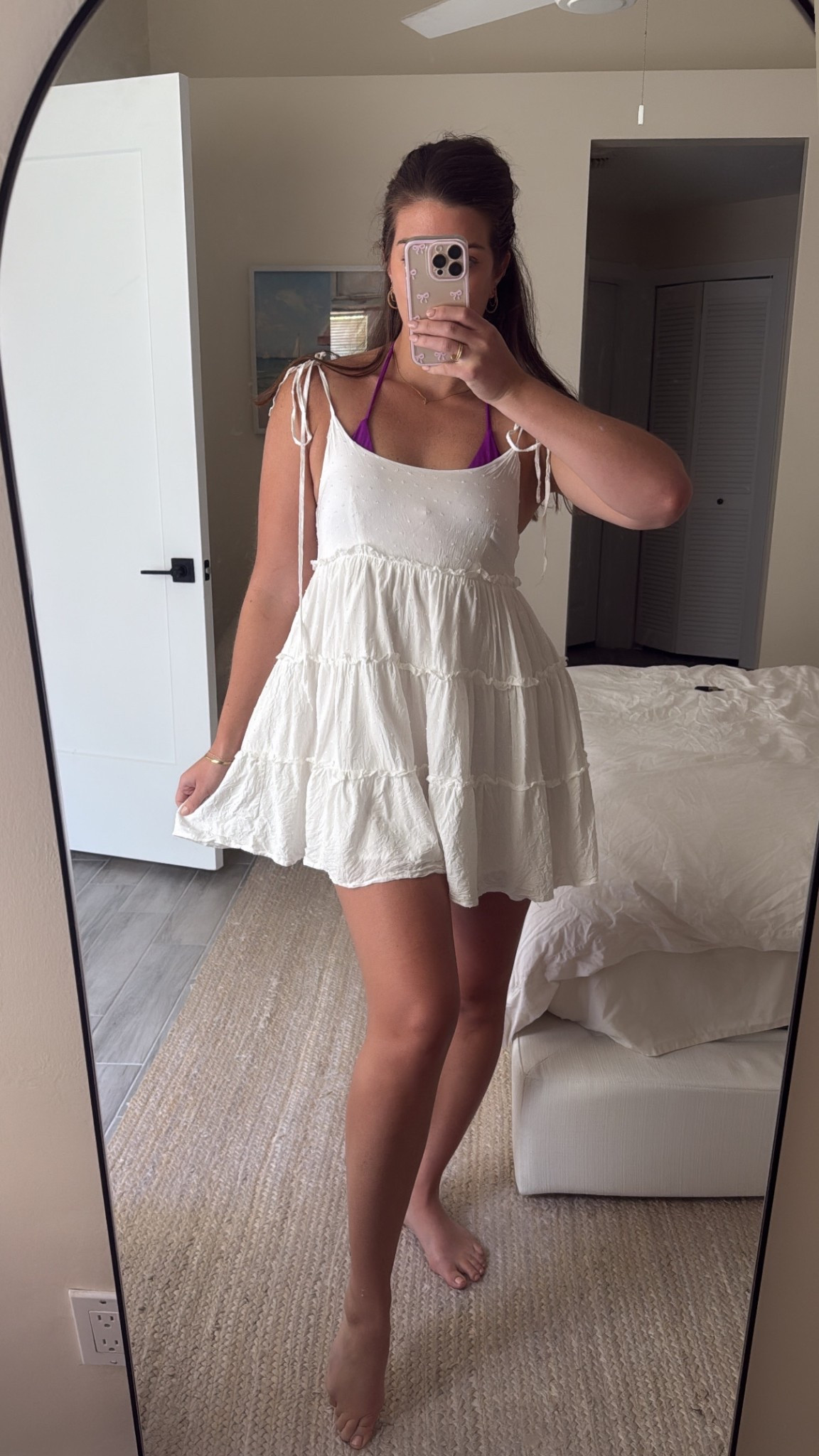 White dress coverup for the beach or pool vacation 

#LTKFindsUnder50 #LTKTravel #LTKSwim