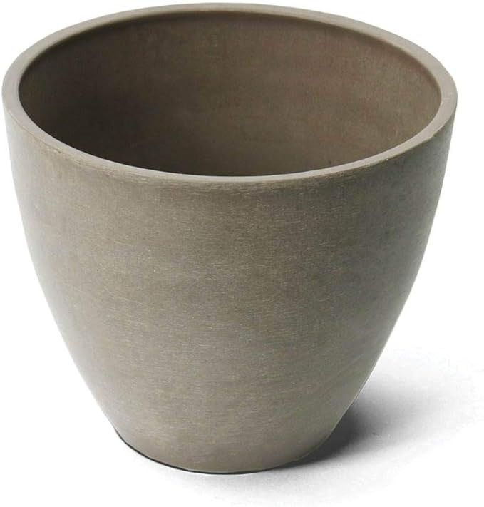 Algreen Valencia 10 x 8.3 Inch Plastic Flower Garden Plant Pot Planter, Taupe | Amazon (US)