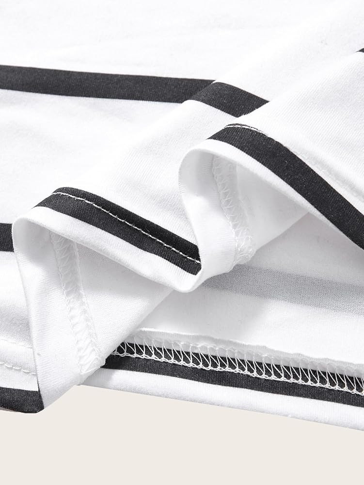 Women's Summer Striped Tank Tops Dressy Casual Crew Neck Sleeveless Fitted Tops | Amazon (US)