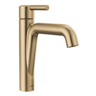 Delta Nicoli Gold Single-Handle 4 in. Single Hole Bathroom Faucet in Champagne Bronze 15849LF-CZ ... | The Home Depot