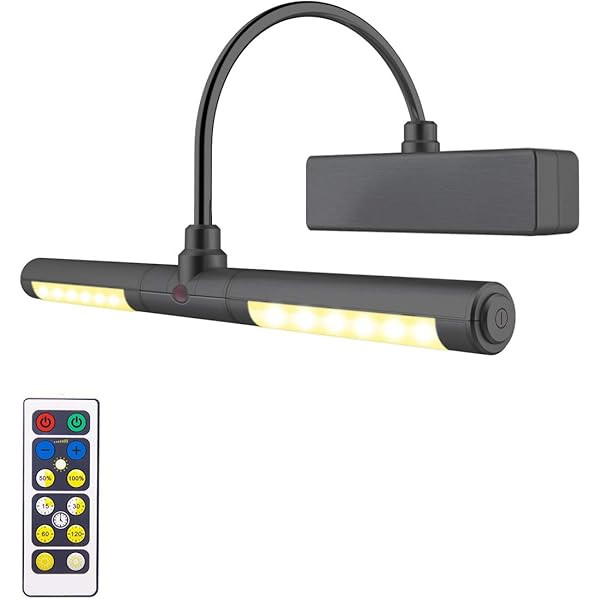 LUXSWAY Wireless Picture Light Battery Operated, Remote Control Painting Light with Rotatable Light  | Amazon (US)