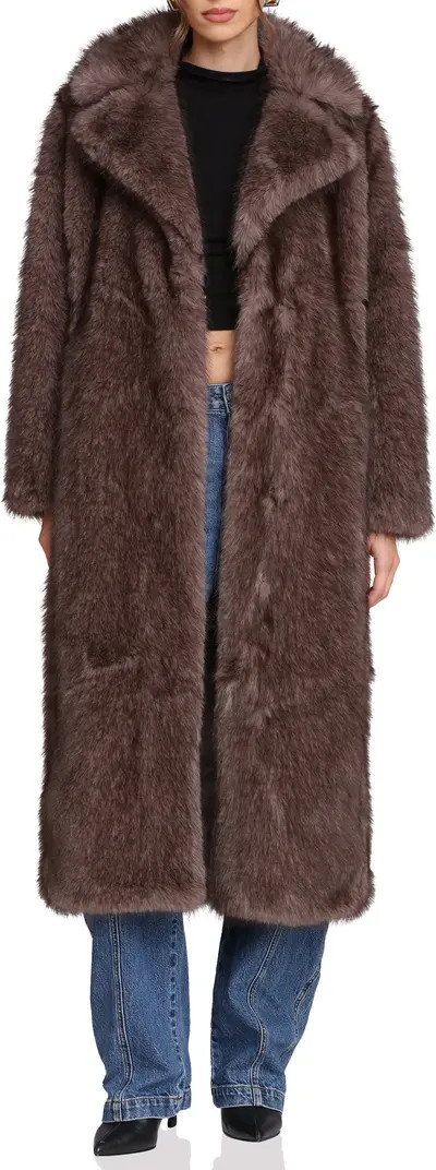 Faux Fur Longline Coat | Nordstrom